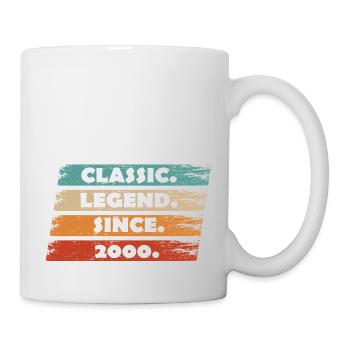 24e anniversaire 2000 - Légende depuis vintage ret - Mug blanc - blanc - Droite
