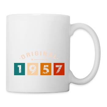 Original 1957 Vintage - Présent D’anniversaire 195 - Mug blanc - blanc - Droite