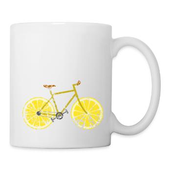 Bicycle Fruit Fruit Retro Vintage Grunge - Mug - white - Right