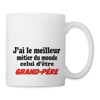 I have the best job in the world: Grandpa - Mug - white - Right