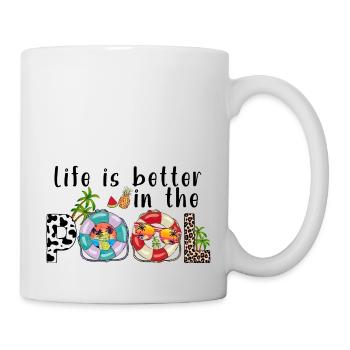 summer lake nature flora art pool sea beach love - Mug - white - Right