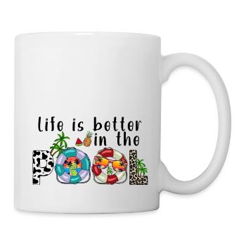 summer lake nature flora art pool sea beach love - Mug - white - Right