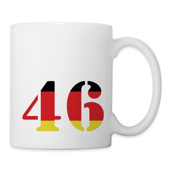 46 Numéro Jersey Allemagne - Mug blanc - blanc - Droite