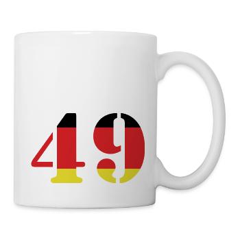 49 Numéro Jersey Allemagne - Mug blanc - blanc - Droite