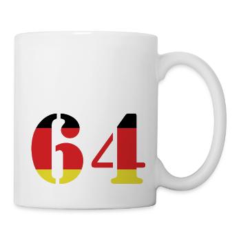 64 Numéro Jersey Allemagne - Mug blanc - blanc - Droite