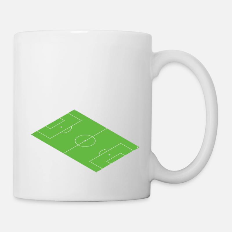Soccer field green soccer field - Mug - white