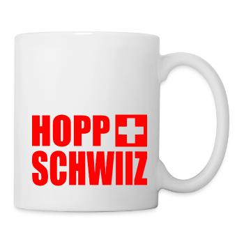hopp schwiiz - Mug blanc - blanc - Droite