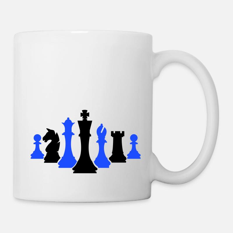 Pièces d’échecs Échecs - Mug blanc - blanc