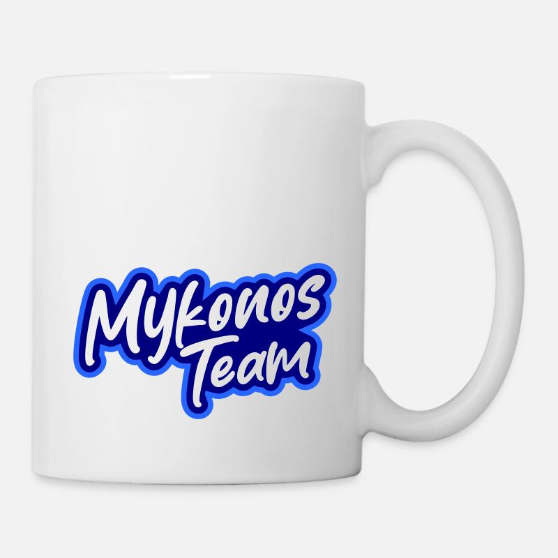 Mykonos Team - Tasse - Weiß