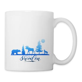Suède Suède Viking Nordique Scandinavie Solstice d’été - Mug blanc - blanc - Droite