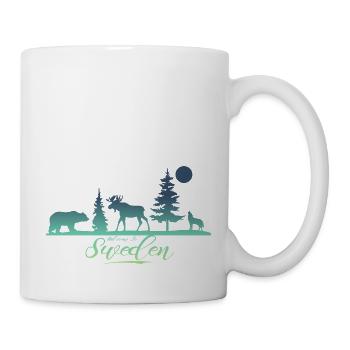 Suède Suède Viking Nordique Scandinavie Solstice d’été - Mug blanc - blanc - Droite