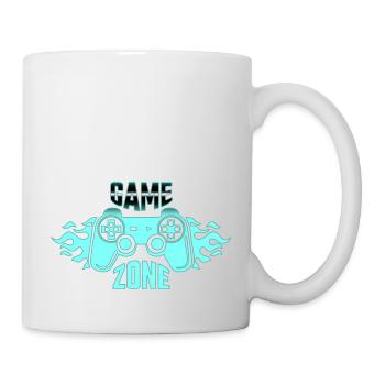 Gamer Game Play Online Computer Gaming Arcade Neon - Mug - white - Right