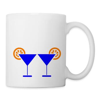 Cocktail Icon - Tasse - Weiß - Rechts