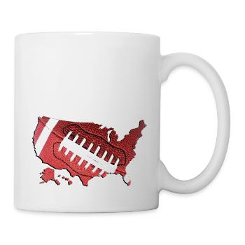 United States | real football | Map - Mug - white - Right