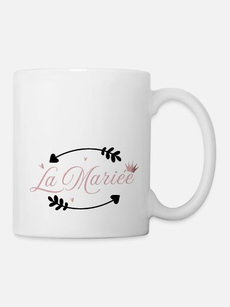 Die Braut Pink Arrow - Tasse - Weiß