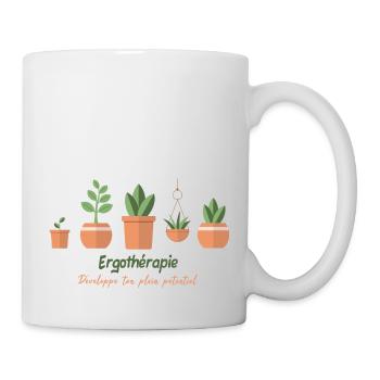 Ergothérapie: Développe ton plein potentiel - Mug blanc - blanc - Droite