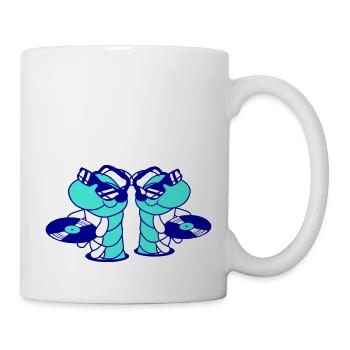 2 DJ Caterpillars Team Crew Music Two Record Team - Mug - white - Right