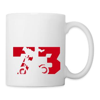 Moto 73 motard - Mug blanc - blanc - Droite