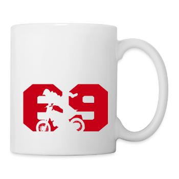 Moto 69 motard - Mug blanc - blanc - Droite