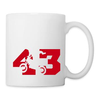 Moto 43 Biker - Tasse - Weiß - Rechts