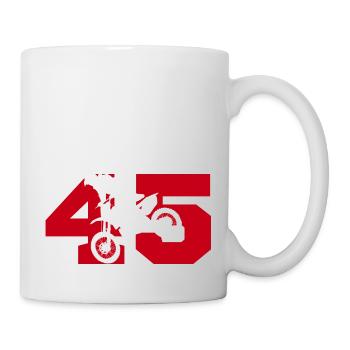 Moto 45 Biker - Tasse - Weiß - Rechts