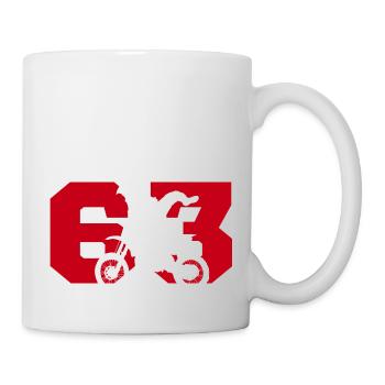 Moto 63 motard - Tasse - Weiß - Rechts