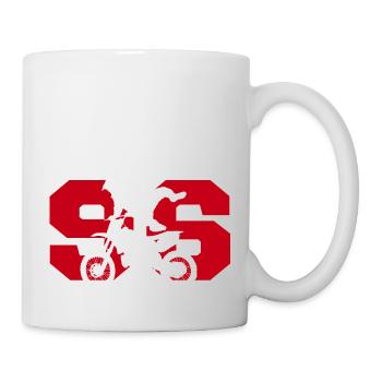 Moto 96 motard - Mug blanc - blanc - Droite