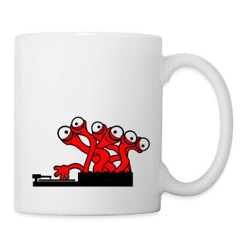 3 DJ Party Eyes Monster Alien Alien Horror - Mug - white - Right
