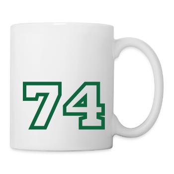 Numéro 74 sport - Mug blanc - blanc - Droite