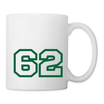 Numéro 62 sport - Mug blanc - blanc - Droite