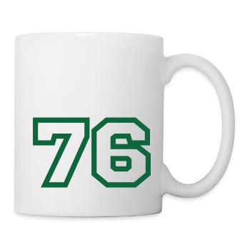 Numéro 76 sport - Mug blanc - blanc - Droite