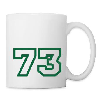 Numéro 73 sport - Mug blanc - blanc - Droite
