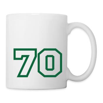 Numéro 70 sport - Mug blanc - blanc - Droite