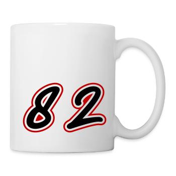 82 Symbole numérique - Mug blanc - blanc - Droite