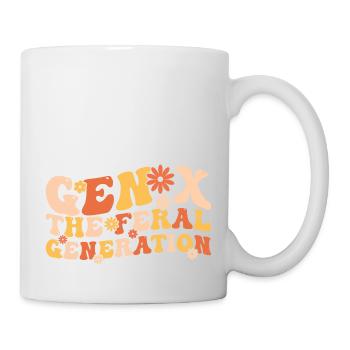 Gen X The Feral Generation Funny Generation X - Mug - white - Right
