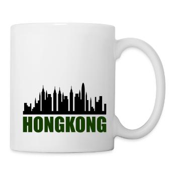hongkong skyline - Tasse - Weiß - Rechts