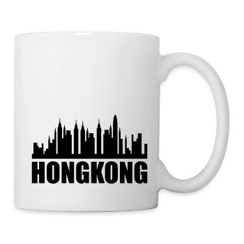 hongkong skyline - Tasse - Weiß - Rechts