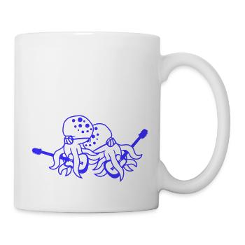2 Octopus Guitar Octopus Friends Team - Mug - white - Right