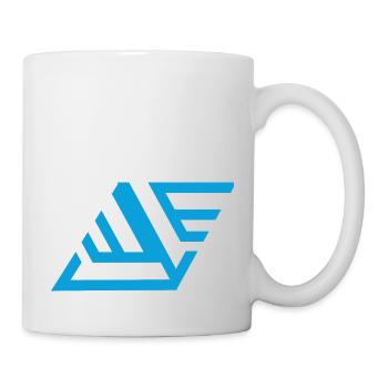"geometrischem Print Blau" - Tasse - Weiß - Rechts