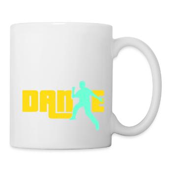 Dance Text Dancing Man Silhouette Party Music - Mug - white - Right