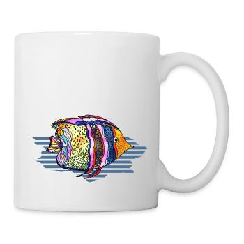 Poisson - Mug blanc - blanc - Droite