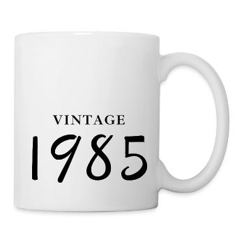 Jahrgang 1985 - Geschenkidee zum Geburtstag - Tasse - Weiß - Rechts