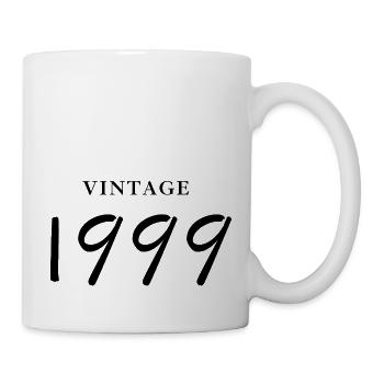 Jahrgang 1999 - Geschenkidee zum Geburtstag - Tasse - Weiß - Rechts