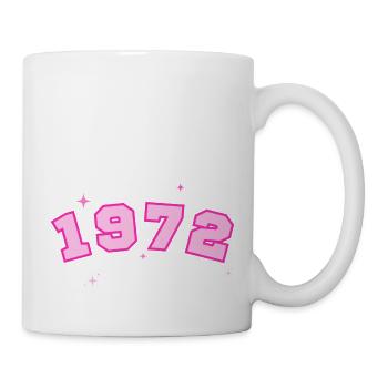 1972 rose étoile - Mug blanc - blanc - Droite