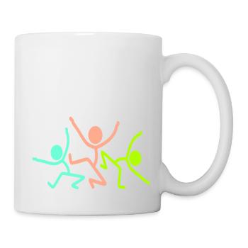 3 Party Crew Stick Figure Team Friends Member - Mug - white - Right