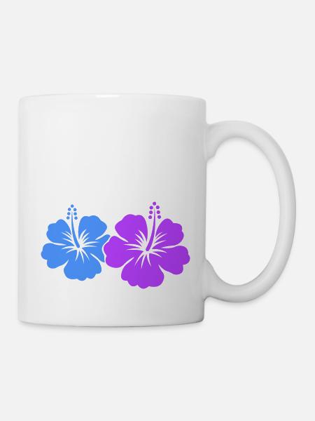 Fleur d’hibiscus - Mug blanc - blanc
