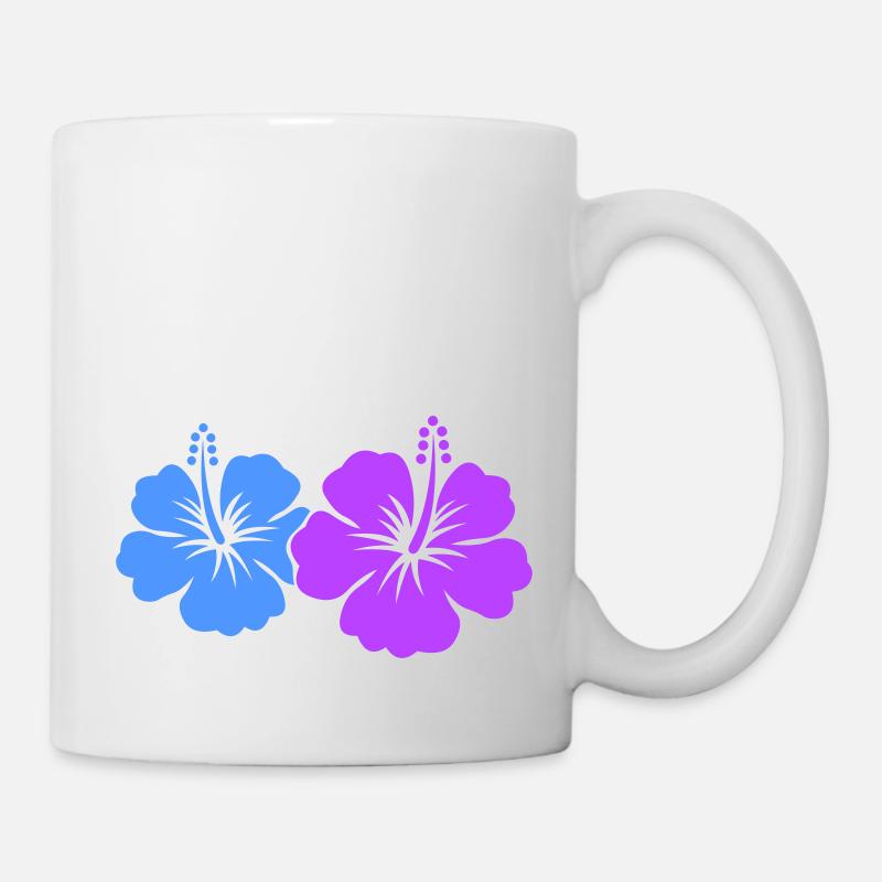 Fleur d’hibiscus - Mug blanc - blanc
