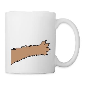 Cats, claws, paws, paws, sharp claws, scratching - Mug - white - Right