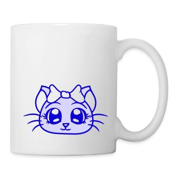 mignon fille chat jolie arc femme femme - Mug blanc - blanc - Droite