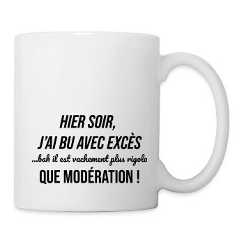 cadeau homme femme humour drole alcool soiree fete - Mug blanc - blanc - Droite
